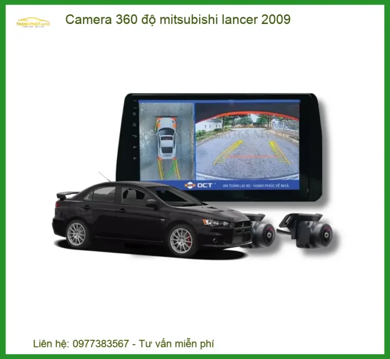 Camera 360 độ Mitsubishi Lancer 2009 - Trung Tâm Lắp Đặt Uy Tín TPHCM
