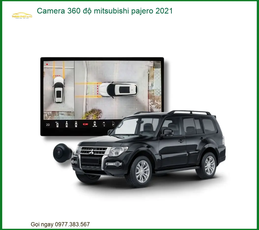 Camera 360 độ Mitsubishi Pajero 2021 - Địa Chỉ Lắp Đặt Uy Tín TPHCM