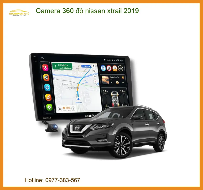 Camera 360 độ Nissan X-Trail 2019 - Trung Tâm Lắp Đặt Chính Hãng TPHCM