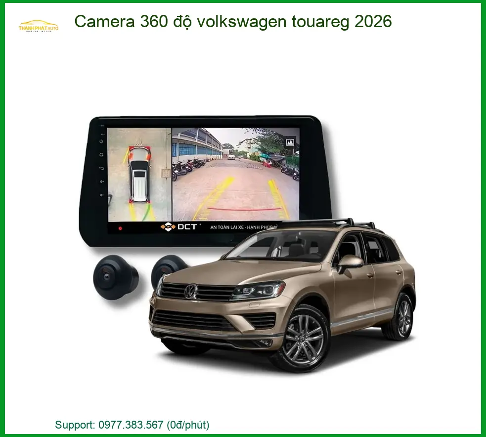 Camera 360 Độ Volkswagen Touareg 2026 - Địa Chỉ Lắp Đặt Uy Tín TPHCM