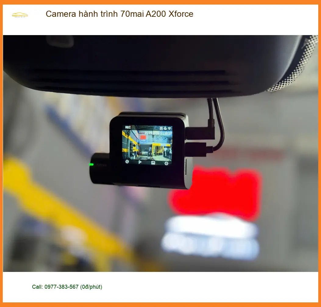 Chị Thảo Honda CRV lắp Camera hành trình 70mai A200 Xforce tại Quận 5
