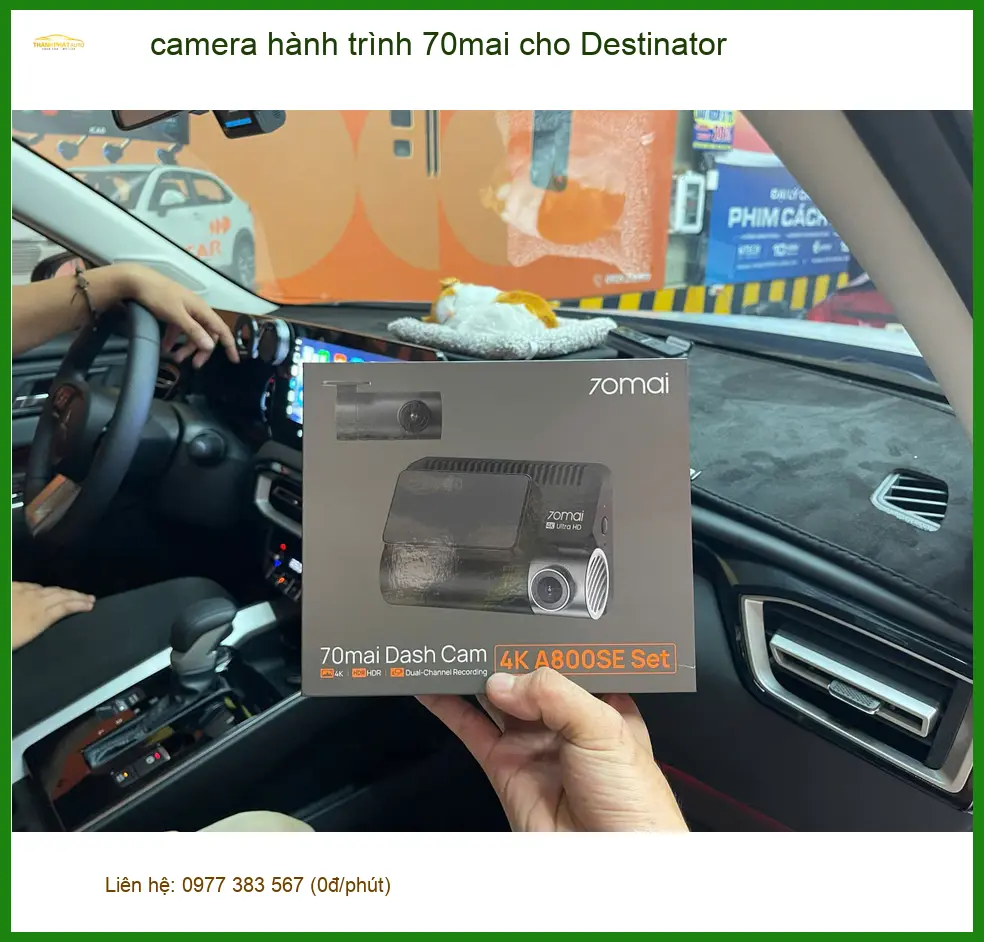 Anh Khải gắn camera hành trình 70mai cho xe Hyundai Accent ở Quận 5