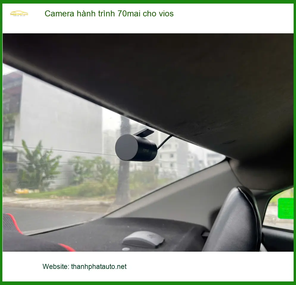 Chú Minh lắp camera hành trình 70mai cho Vios tại Quận 2 để yên tâm lái xe ảnh thực tế 2