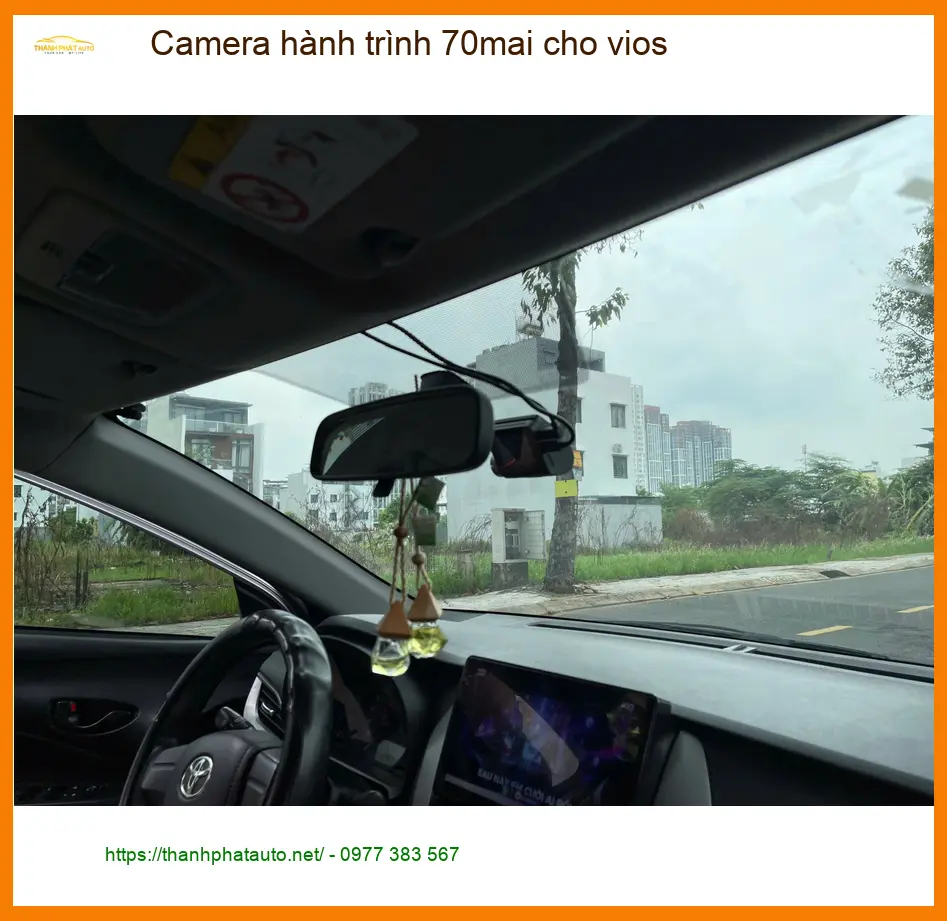 Chú Minh lắp camera hành trình 70mai cho Vios tại Quận 2 để yên tâm lái xe ảnh thực tế 3