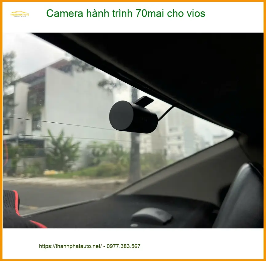 Chú Minh lắp camera hành trình 70mai cho Vios tại Quận 2 để yên tâm lái xe ảnh thực tế 4