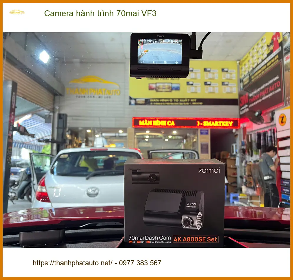 Anh Kiên lắp Camera hành trình 70mai VF3 tại Cần Giờ lái xe an toàn.