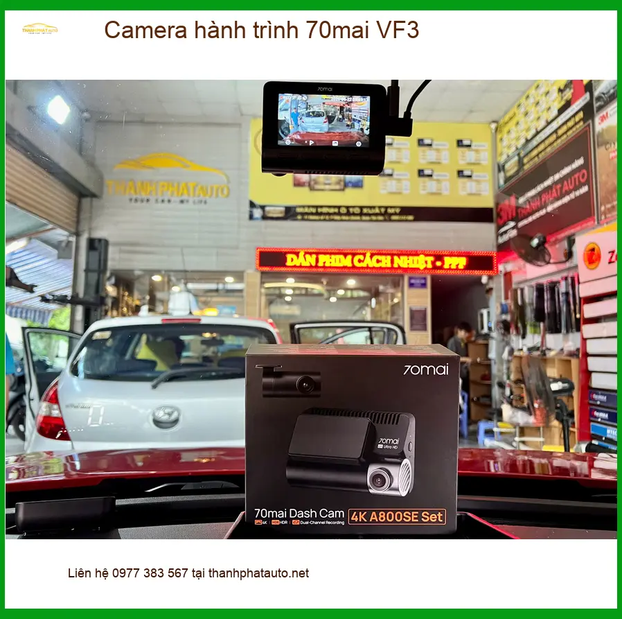 Anh Kiên lắp Camera hành trình 70mai VF3 tại Cần Giờ lái xe an toàn. ảnh thực tế 3