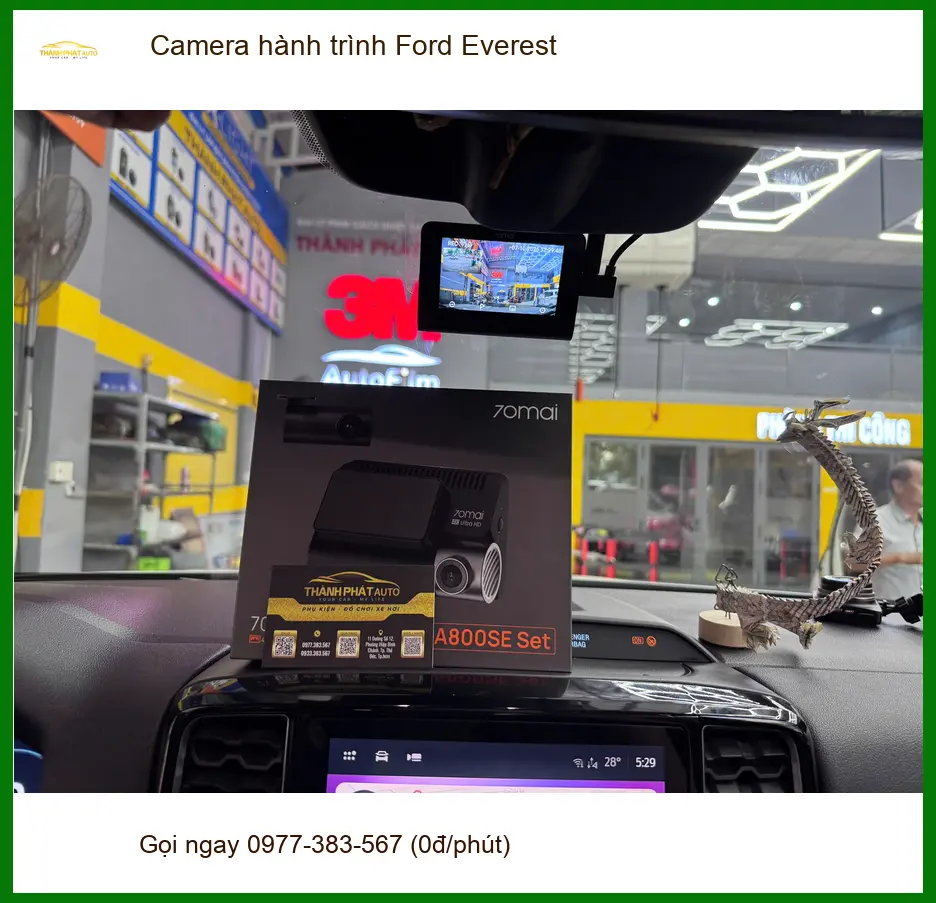 Anh Khang lắp Camera hành trình Ford Everest tại Quận 2 để an tâm hơn khi di chuyển trong đô thị ảnh thực tế 2