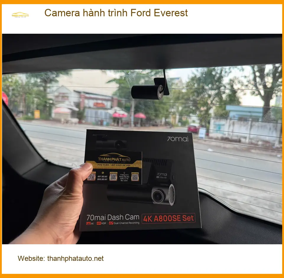Anh Khang lắp Camera hành trình Ford Everest tại Quận 2 để an tâm hơn khi di chuyển trong đô thị ảnh thực tế 3