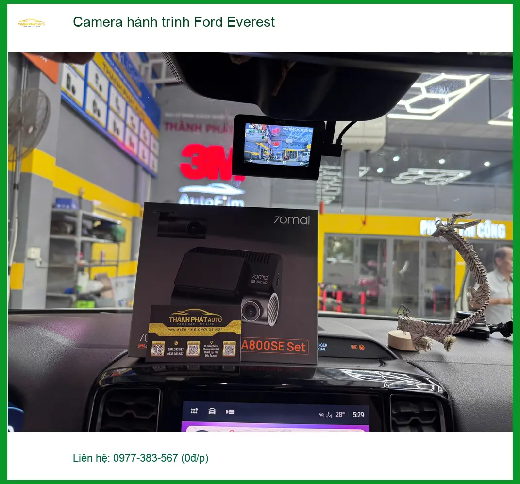 Anh Minh lắp Camera hành trình Ford Everest an toàn tại Quận Phú Nhuận ảnh thực tế 3