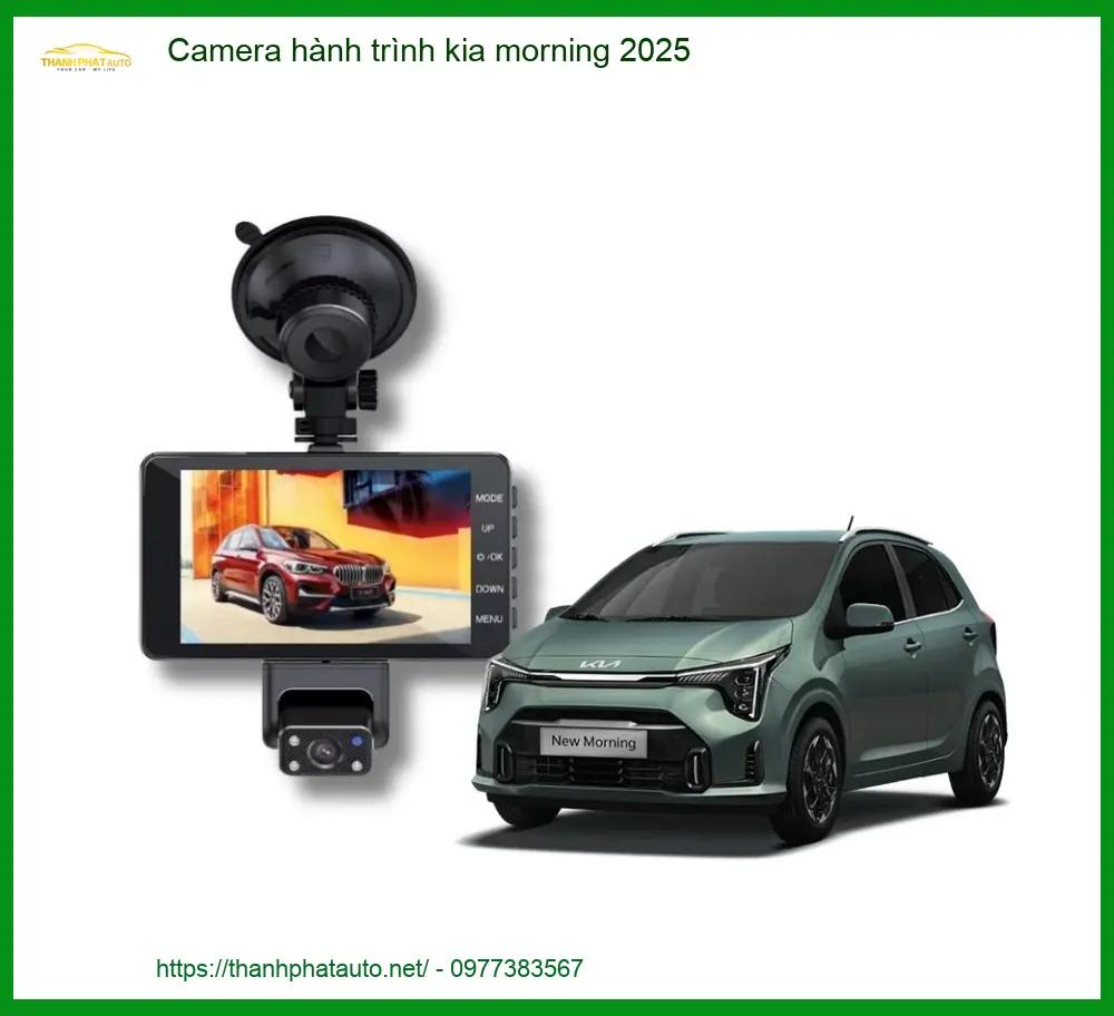 Camera Hành Trình Kia Morning 2025 - Trung Tâm Lắp Đặt Uy Tín TPHCM