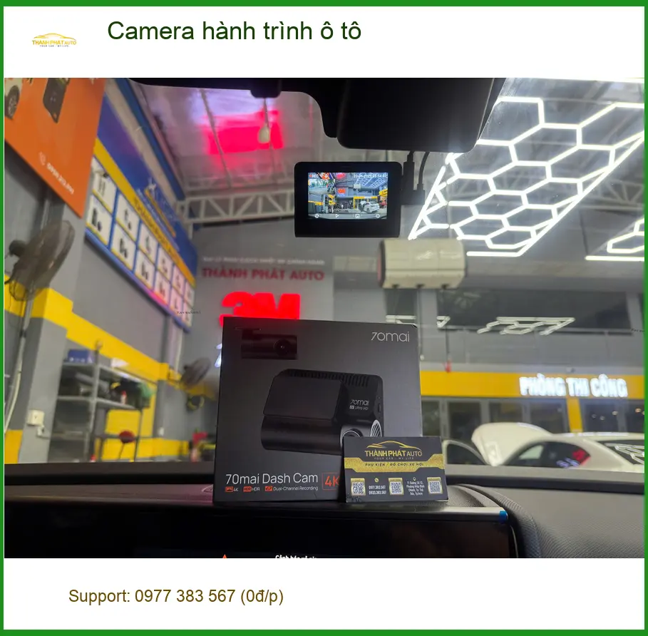 Cô Mai Anh lắp Camera hành trình ô tô Suzuki XL7 tại Quận Tân Phú