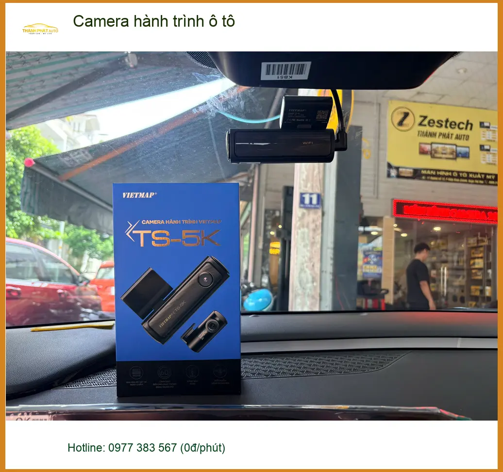 Anh Kiệt lắp Camera hành trình ô tô cho VinFast Lux A2.0 tại Củ Chi