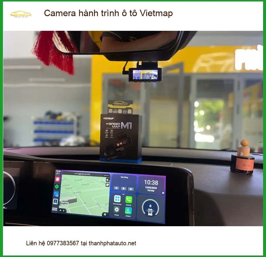 Chị Ánh lắp Camera hành trình Vietmap cho Kia Sorento tại Phú Nhuận