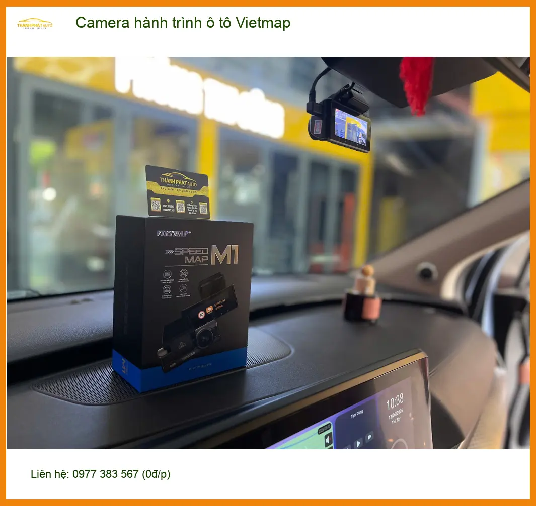 Chị Mai Anh lắp Camera hành trình Vietmap cho Accent tại Quận 1