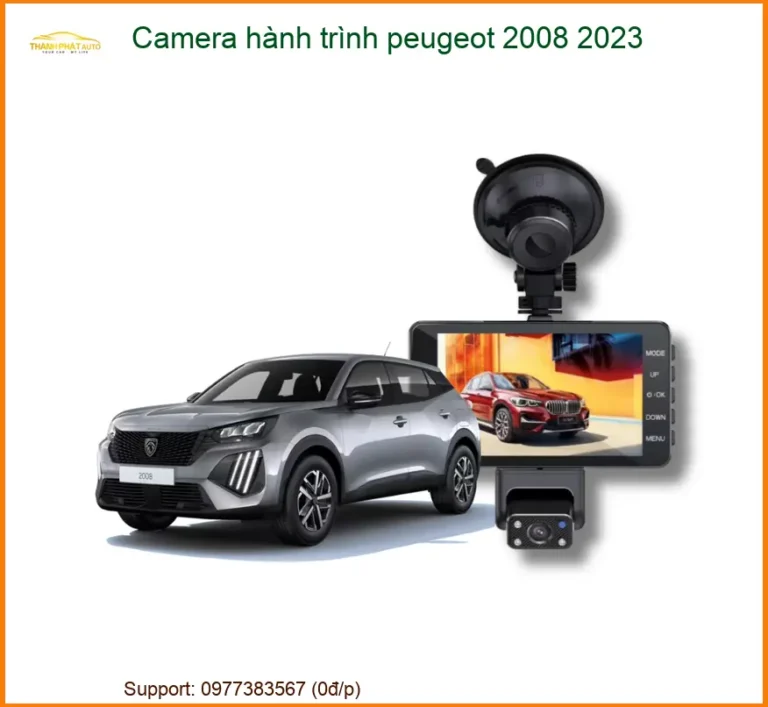 Camera Hành Trình Peugeot 2008 2023 - Địa Chỉ Lắp Đặt Uy Tín TPHCM