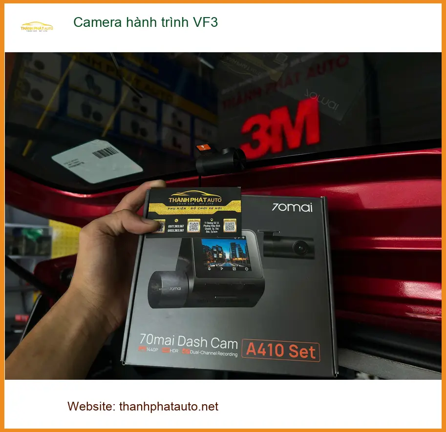 Anh Tùng lắp Camera hành trình VinFast VF3 tại Quận 2 để an tâm lái xe