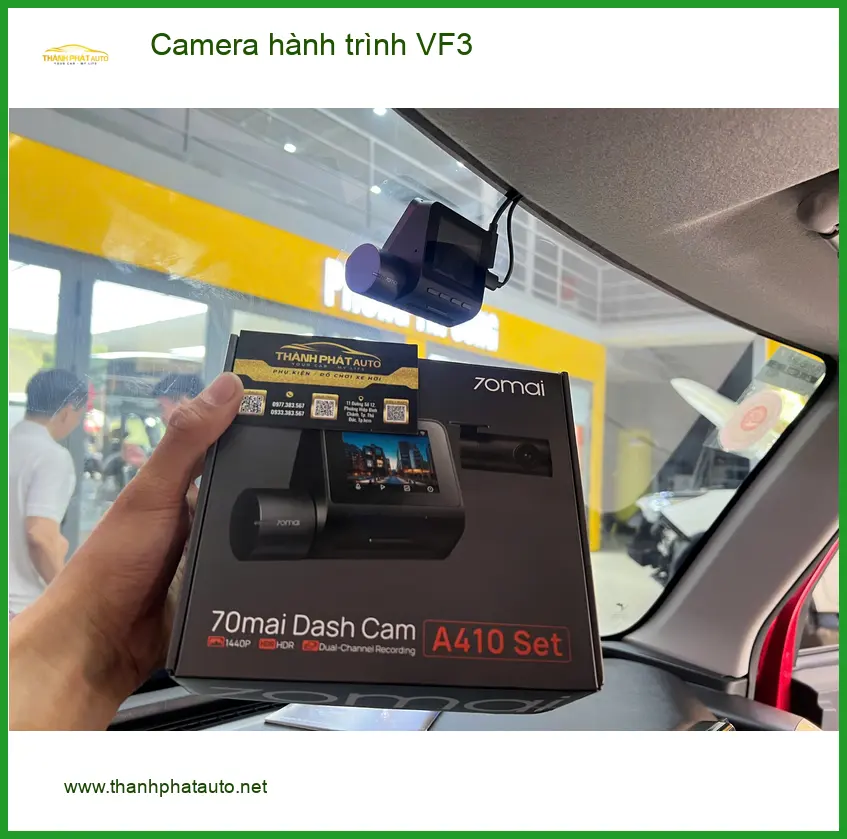 Anh Tùng lắp Camera hành trình VinFast VF3 tại Quận 2 để an tâm lái xe ảnh thực tế 2