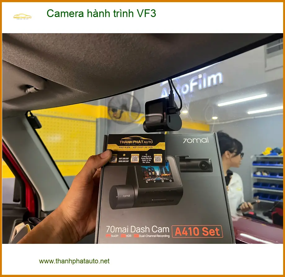 Anh Khang lắp Camera hành trình cho VinFast VF3 tại Quận 9 để đảm bảo an toàn khi lái xe ảnh thực tế 2
