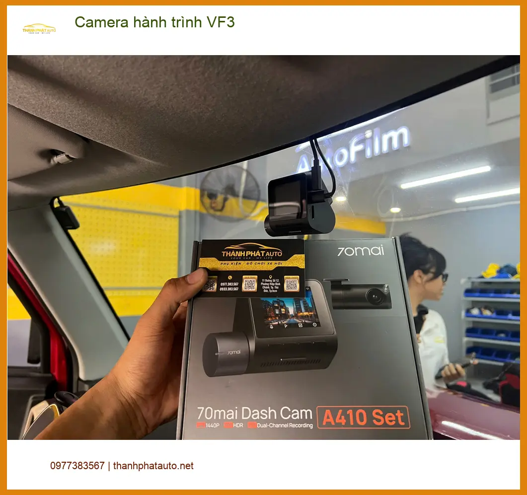 Chị Mai Anh lắp Camera hành trình VF3 tại Quận 7 để ghi lại hành trình rõ nét ảnh thực tế 5