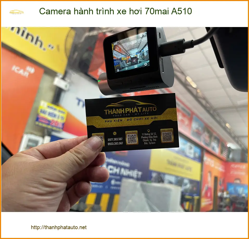 Anh Minh lắp Camera hành trình 70mai A510 cho Hyundai Creta tại Quận 6 ảnh thực tế 3