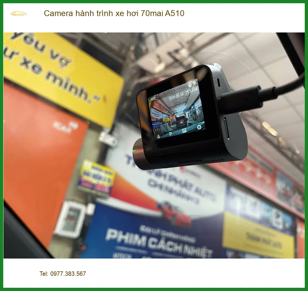 Anh Minh lắp Camera hành trình 70mai A510 cho Hyundai Creta tại Quận 6 ảnh thực tế 5