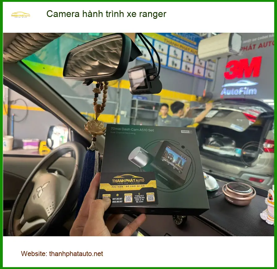 Chú Dũng lắp camera hành trình Ford Ranger tại Hóc Môn an toàn hơn