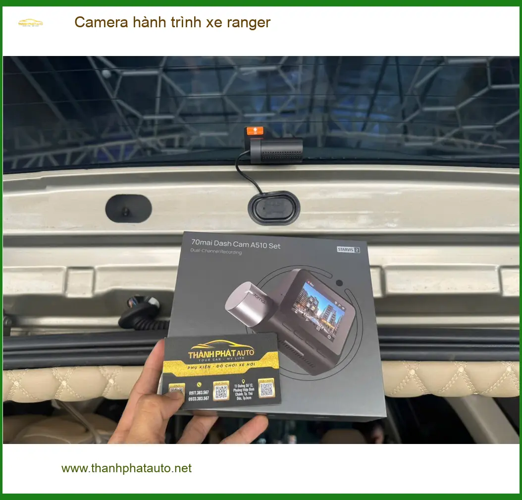 Anh Huy Ford Ranger lắp Camera hành trình tại Quận 12, đảm bảo chất lượng ảnh thực tế 2