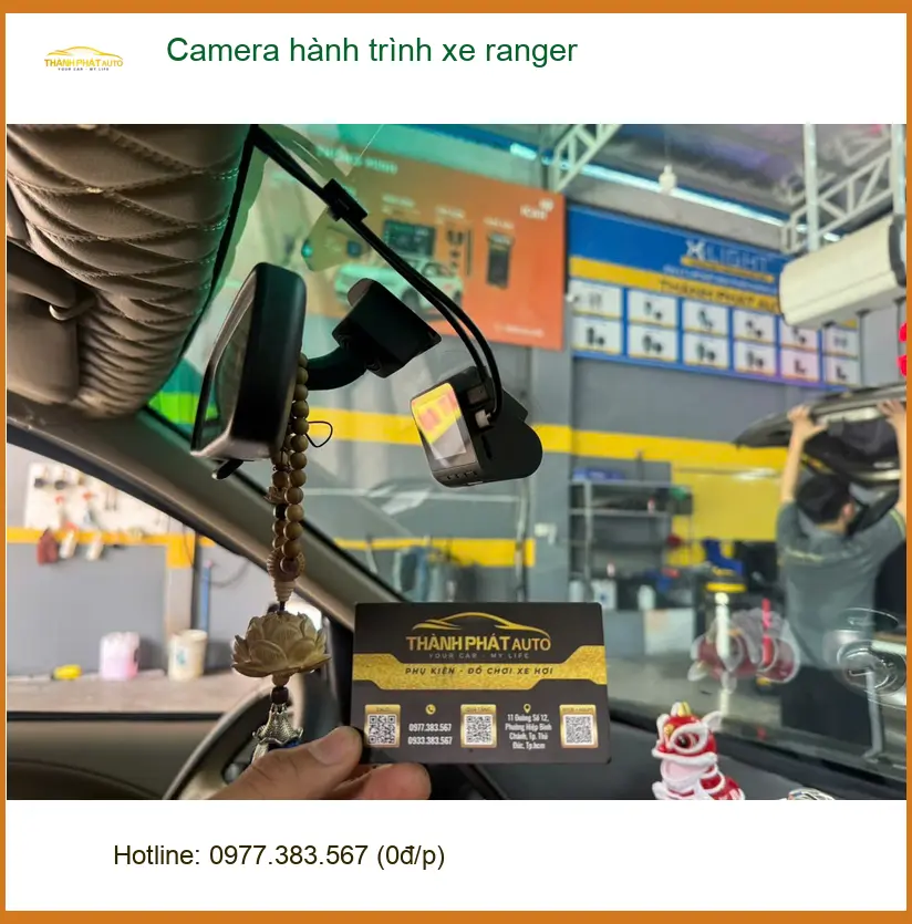 Chú Lâm lắp Camera hành trình xe Ranger tại Quận 2 để ghi lại hành trình an toàn ảnh thực tế 4