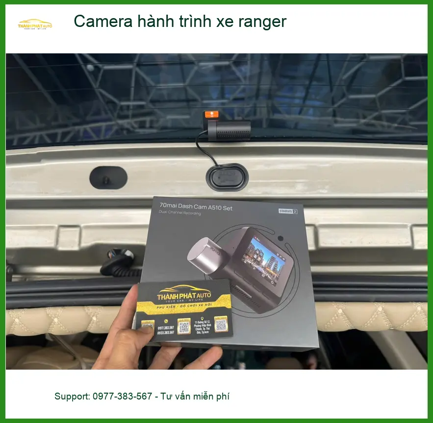 Bác Cường nâng cấp Camera hành trình Ford Ranger tại Quận 5, bảo hành rõ ràng. ảnh thực tế 5