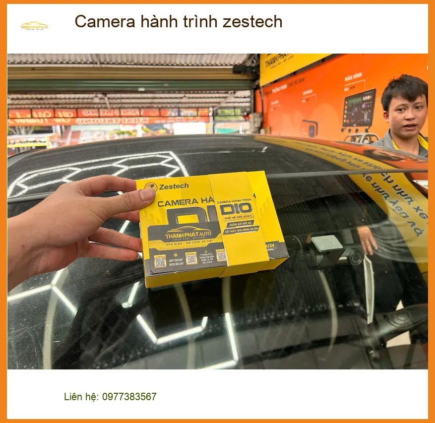 Anh Minh lắp Camera hành trình Zestech cho Hyundai Accent tại Củ Chi ảnh thực tế 2