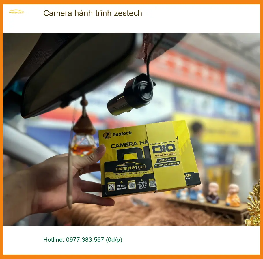 Chị Mai lắp Camera hành trình Zestech chính hãng cho VinFast Lux A tại Quận Thủ Đức