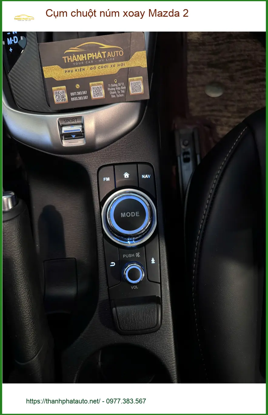 Địa chỉ lắp Cụm chuột núm xoay Mazda 2 chính hãng cho Anh Khải tại Cần Giờ ảnh thực tế 2