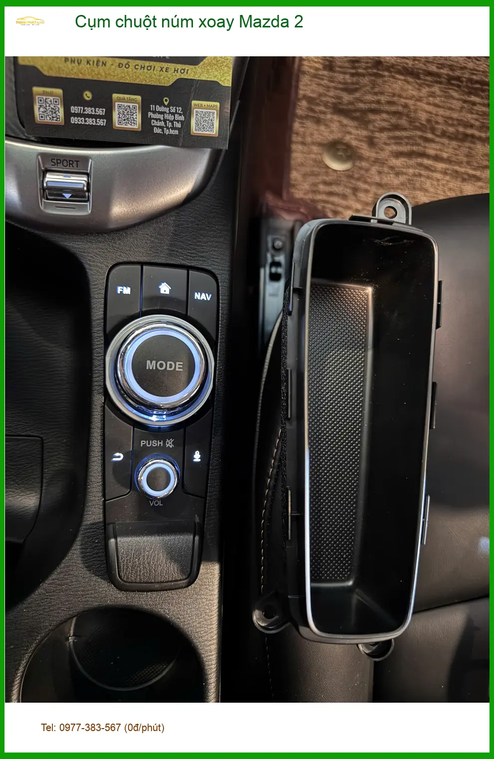 Anh Thanh lắp Cụm chuột núm xoay Mazda 2 Quận 12 để điều khiển giải trí mượt mà ảnh thực tế 2