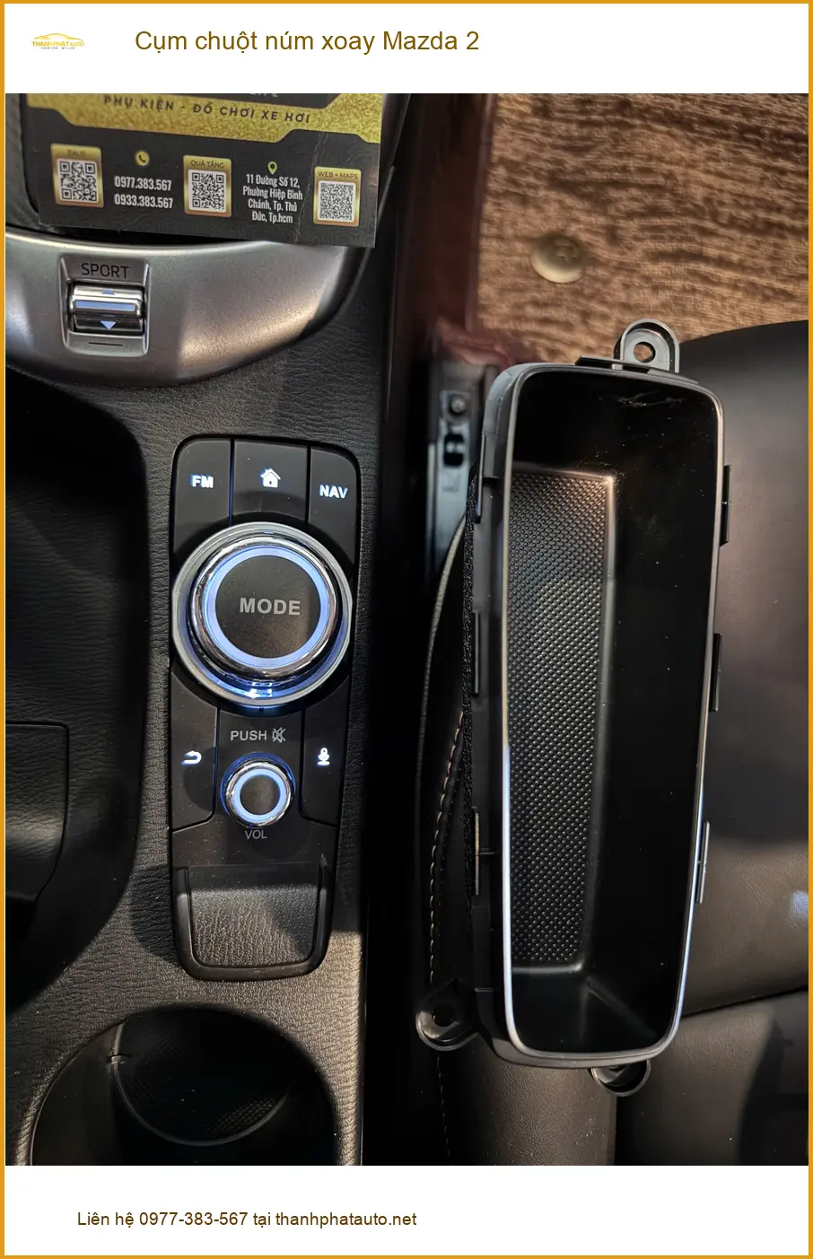 Chú Lâm nâng cấp cụm chuột núm xoay Mazda 2 tại Thủ Đức, cái cũ hỏng
