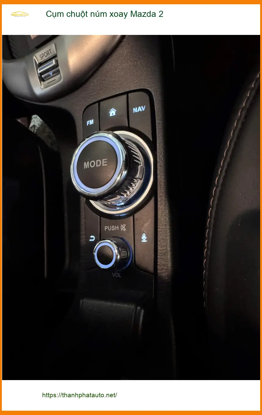 Chú Lâm nâng cấp cụm chuột núm xoay Mazda 2 tại Thủ Đức, cái cũ hỏng ảnh thực tế 3