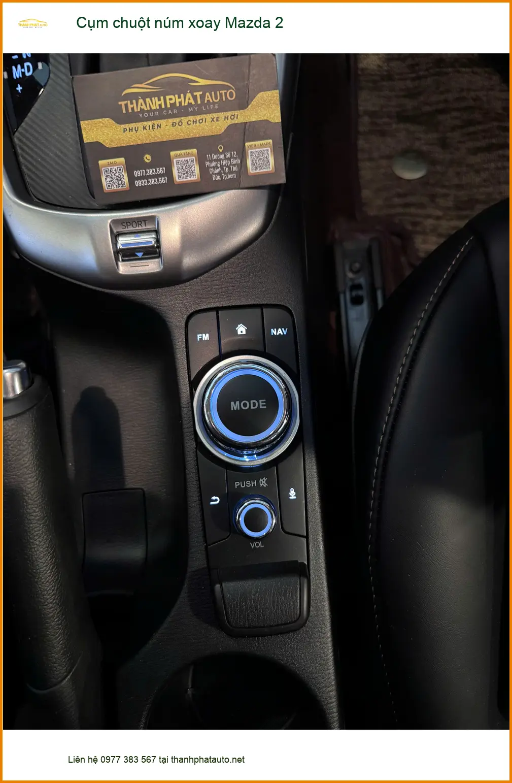 Chú Lâm nâng cấp cụm chuột núm xoay Mazda 2 tại Thủ Đức, cái cũ hỏng ảnh thực tế 4
