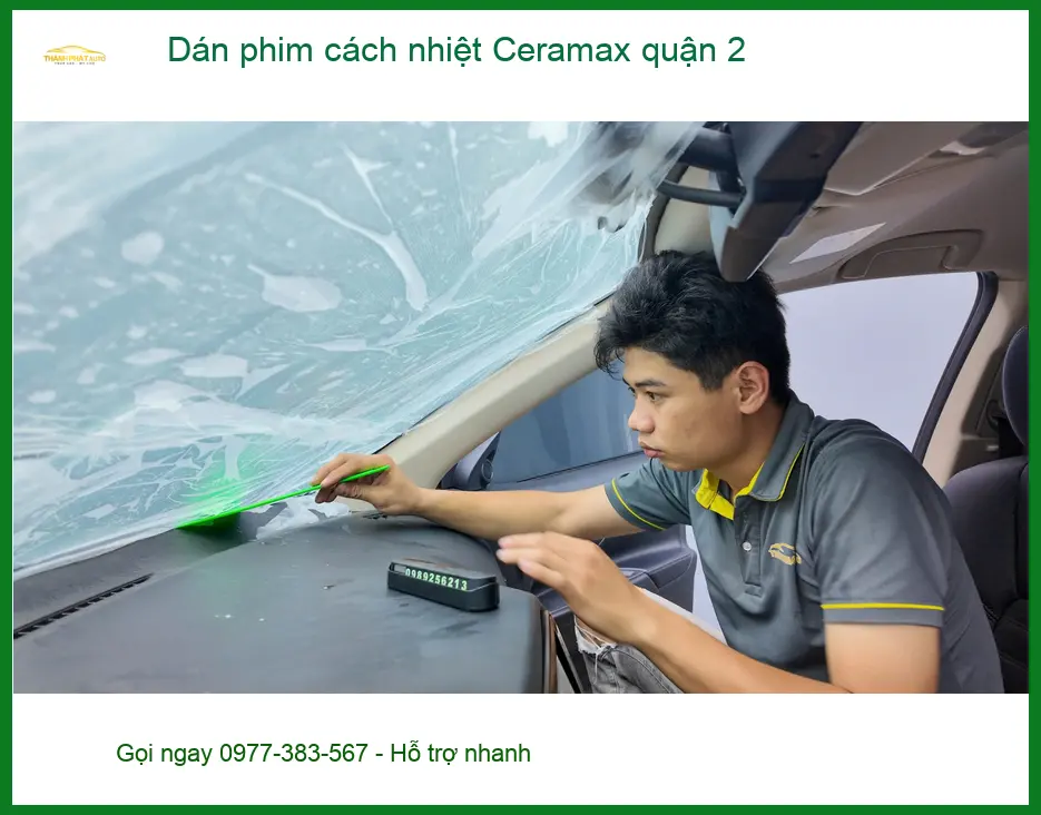 Nơi Dán Phim Cách Nhiệt Ô Tô phim cách nhiệt Ceramax quận 2 - Thi Công Chuyên Nghiệp ảnh thực tế 2