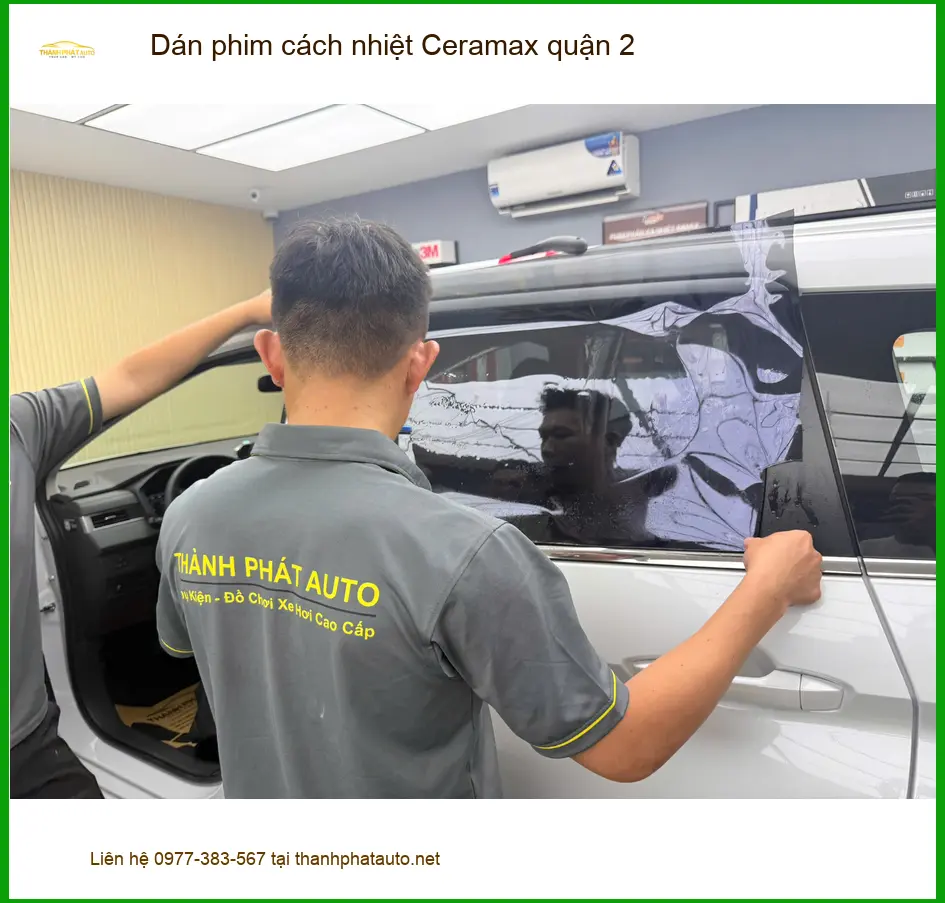 Nơi Dán Phim Cách Nhiệt Ô Tô phim cách nhiệt Ceramax quận 2 - Thi Công Chuyên Nghiệp ảnh thực tế 3