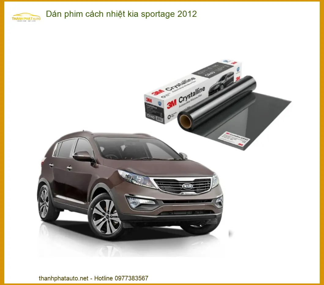 Dán Phim Cách Nhiệt Kia Sportage 2012 - Trung Tâm Thi Công Chính Hãng TPHCM
