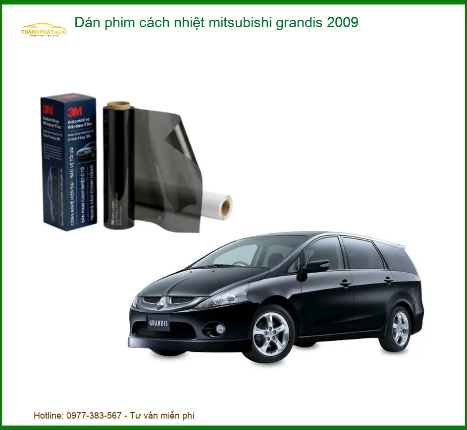 Dán Phim Cách Nhiệt Mitsubishi Grandis 2009 - Địa Chỉ Lắp Đặt Chính Hãng TPHCM
