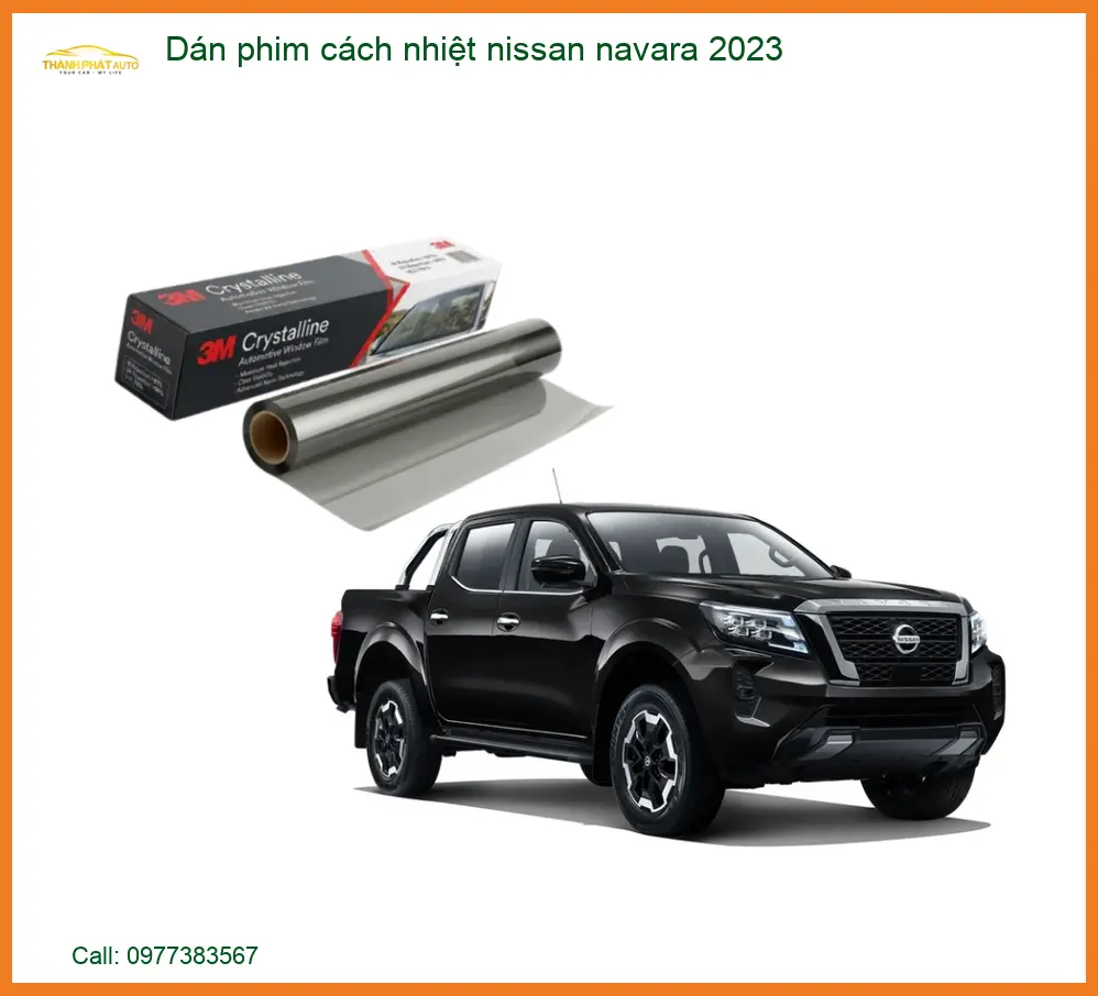 Dán Phim Cách Nhiệt Nissan Navara 2023 - Địa Chỉ Lắp Đặt Uy Tín TPHCM