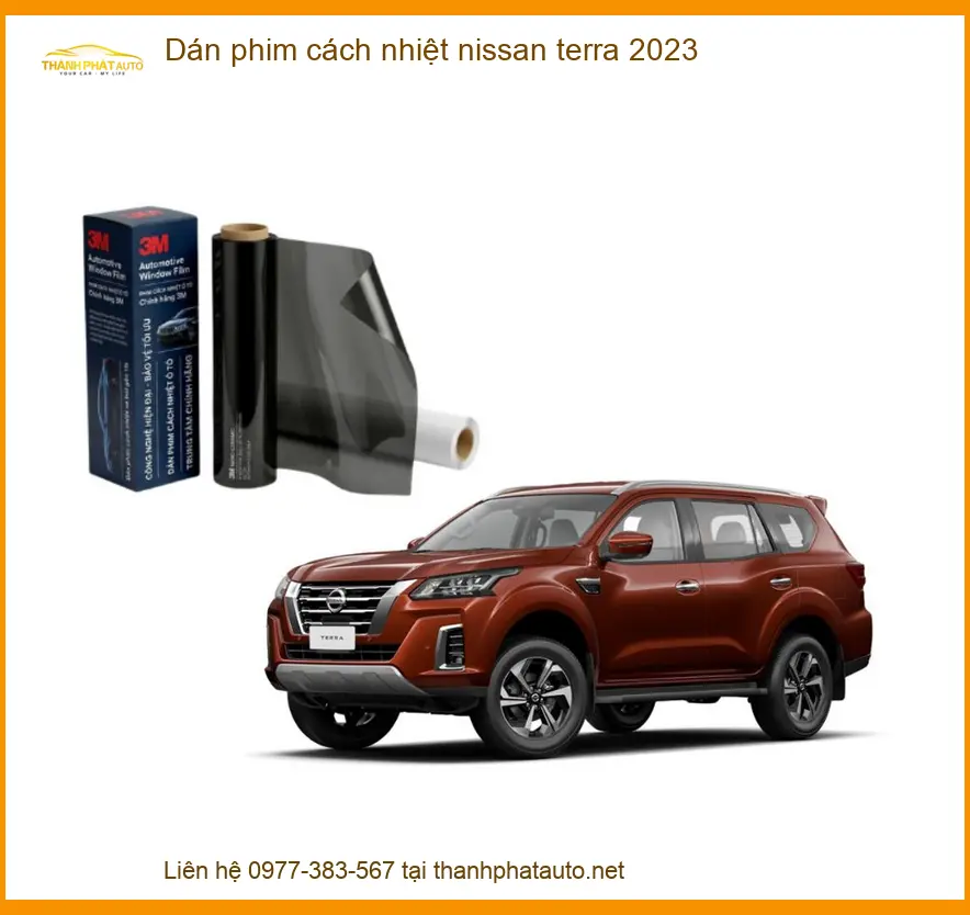 Dán Phim Cách Nhiệt Nissan Terra 2023 - Trung Tâm Lắp Đặt Chính Hãng TPHCM