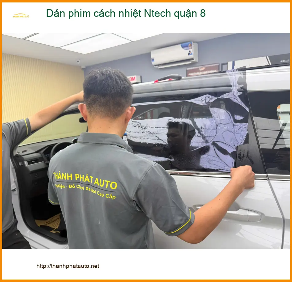 Nơi Dán Phim Cách Nhiệt Ô Tô phim cách nhiệt Ntech quận 8 - Giá Tốt TPHCM ảnh thực tế 2