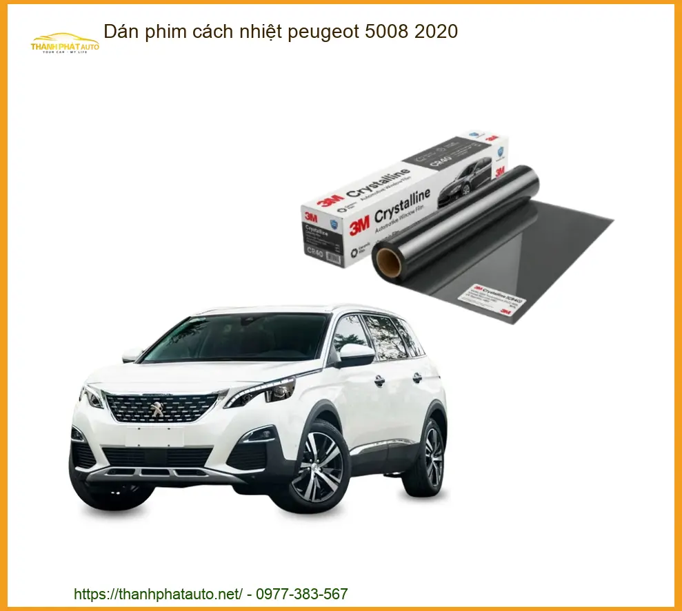 Dán Phim Cách Nhiệt Peugeot 5008 2020 - Địa Chỉ Lắp Đặt Uy Tín TPHCM