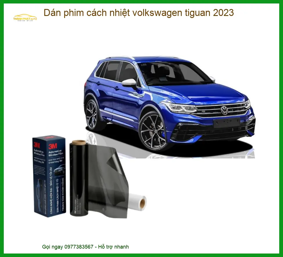 Dán Phim Cách Nhiệt Volkswagen Tiguan 2023 - Địa Chỉ Lắp Đặt Chính Hãng TPHCM