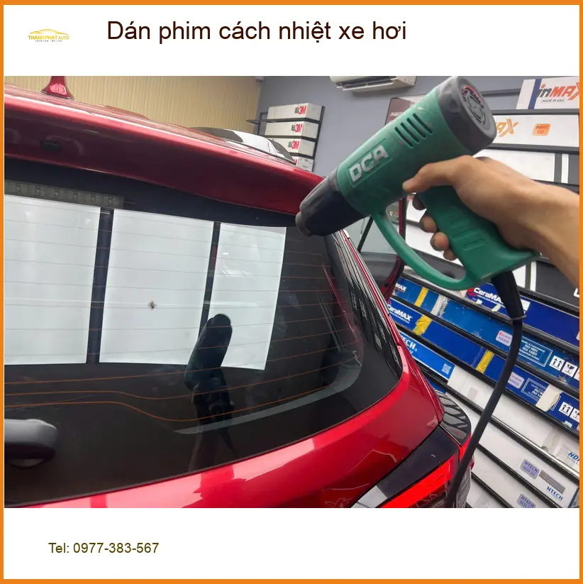 Anh Bách dán phim cách nhiệt xe hơi Honda CR-V tại Quận 12 chuẩn bị đón mùa hè nóng bức ảnh thực tế 4