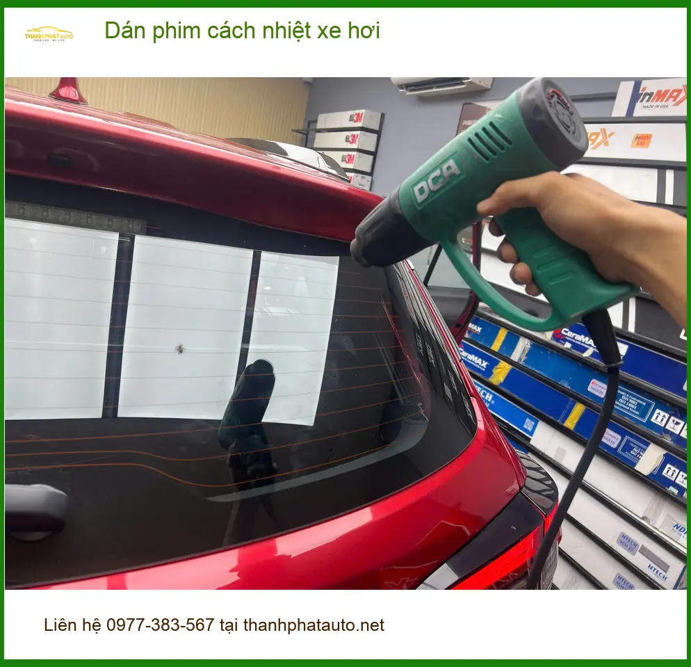 Anh Tùng dán phim cách nhiệt xe hơi Hyundai Accent tại Cần Giờ tránh nắng gắt ảnh thực tế 4