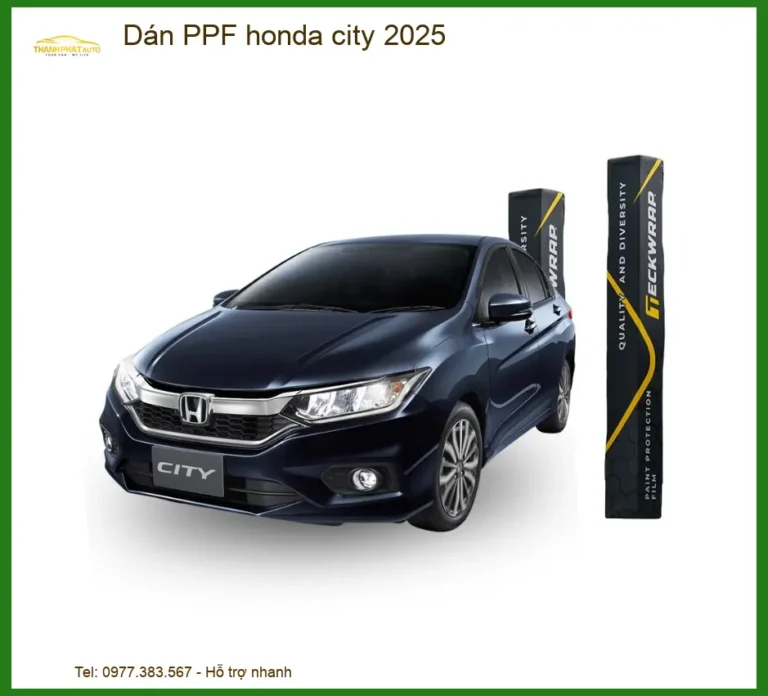 Phim Dán PPF Bảo Vệ Sơn Honda City 2025 - Địa Chỉ Lắp Đặt Uy Tín TPHCM