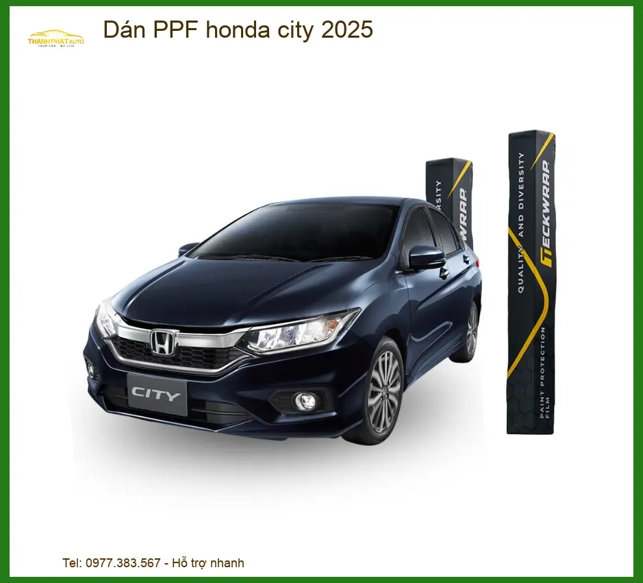 Phim Dán PPF Bảo Vệ Sơn Honda City 2025 - Địa Chỉ Lắp Đặt Uy Tín TPHCM